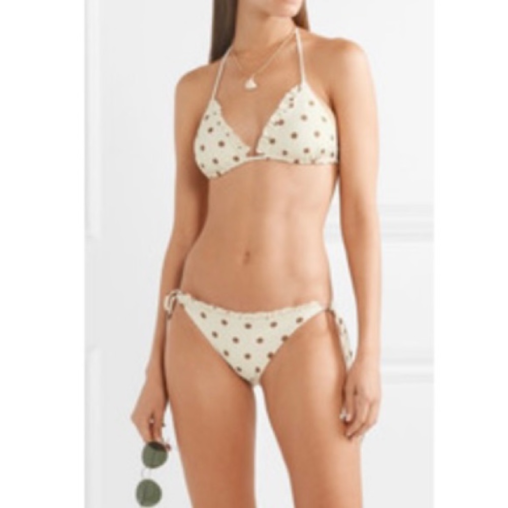 Faithfull the Brand Corsica Polka Dot Bikini Size M